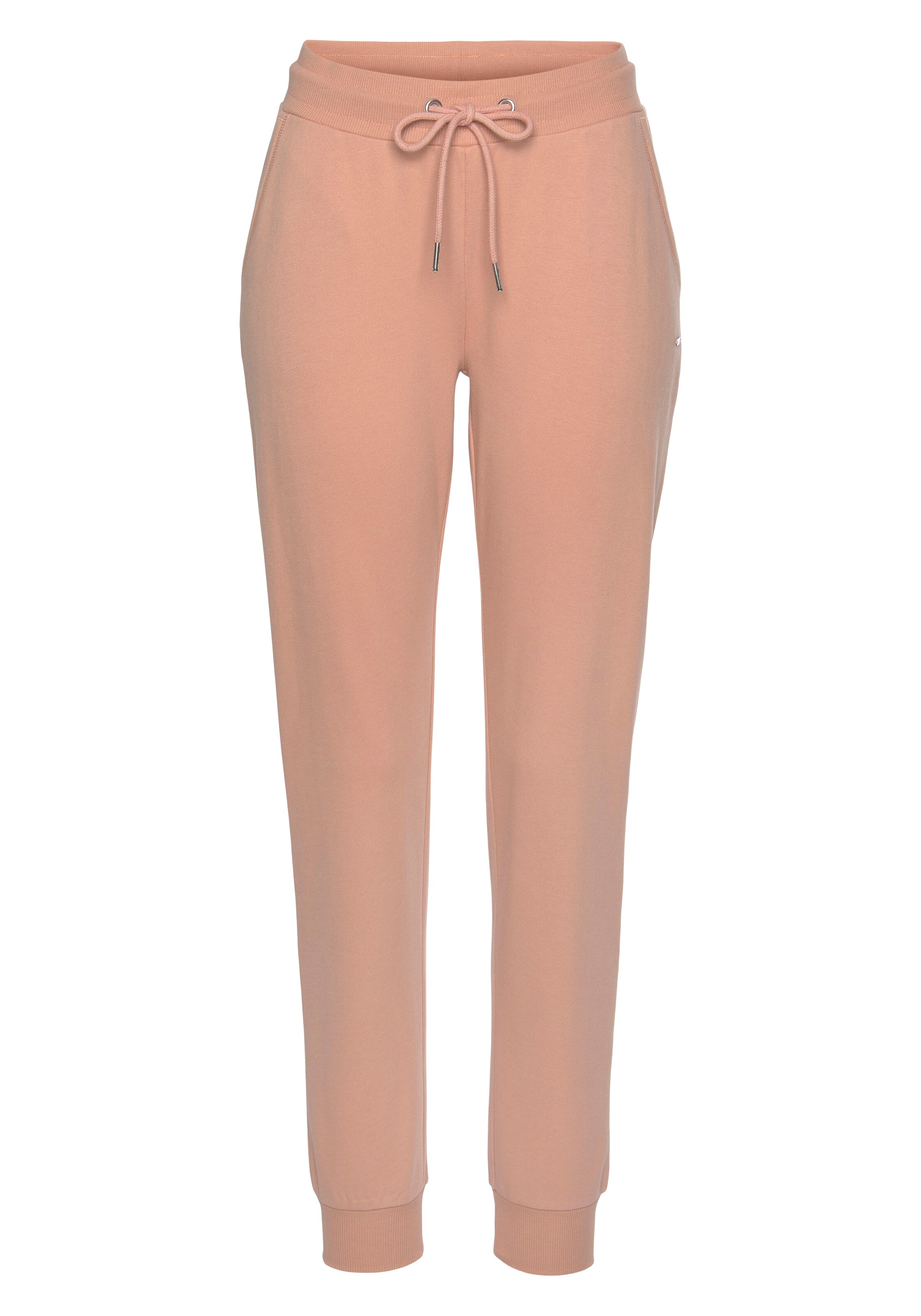 LASCANA Tapered Nadrág - rózsaszín: elől