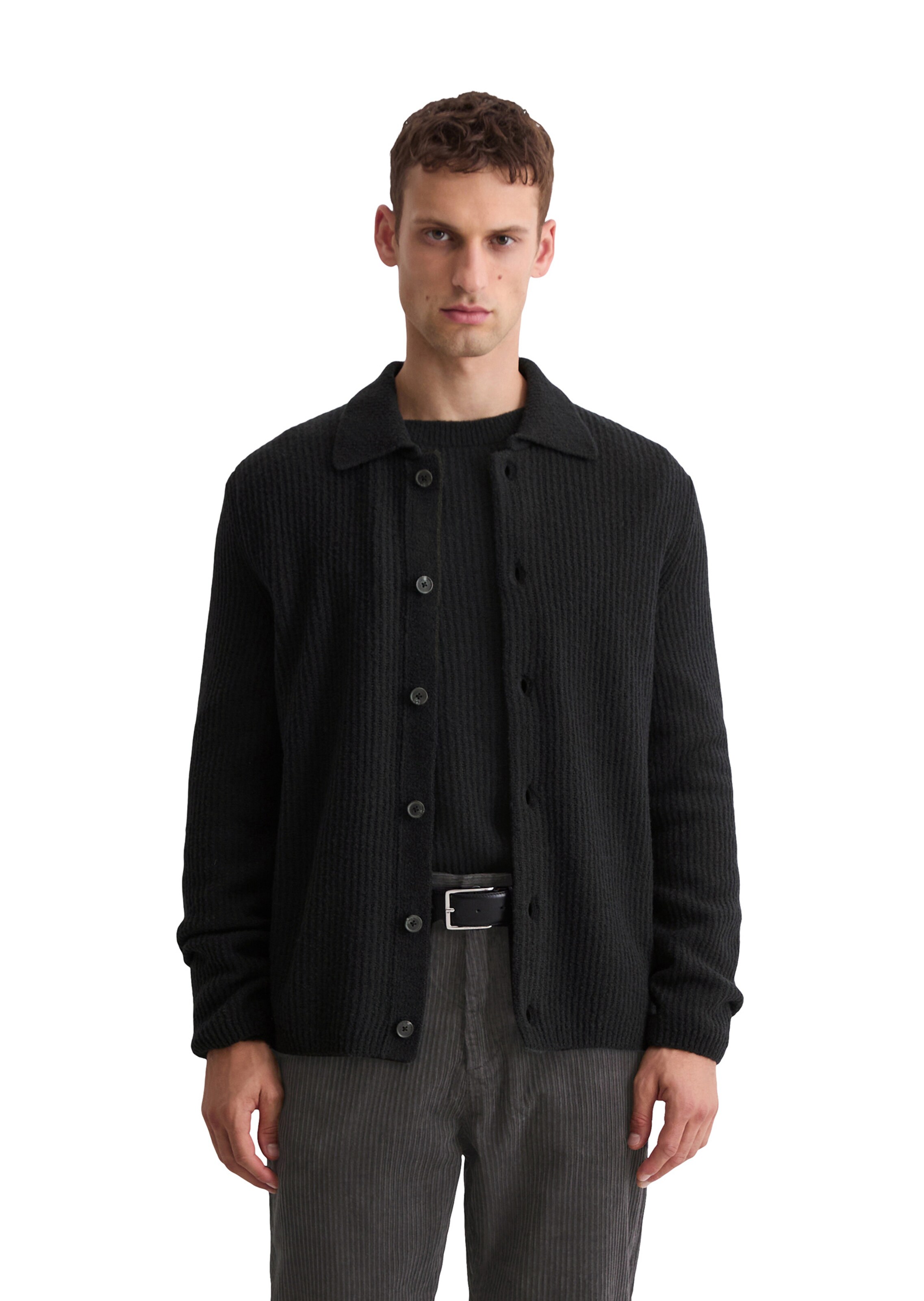 Marc O'Polo Knit cardigan in Black: front