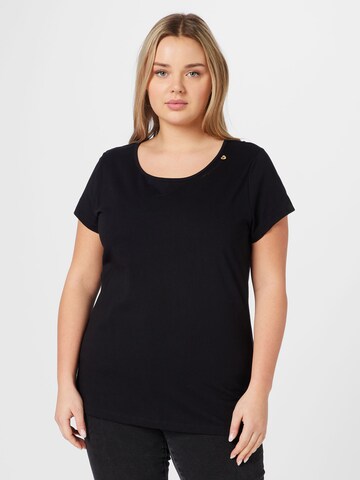 Ragwear Plus Shirt 'MINTT' in Black: front