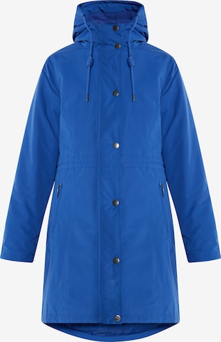 usha BLUE LABEL Winter Coat 'Fenia' in Blue: front