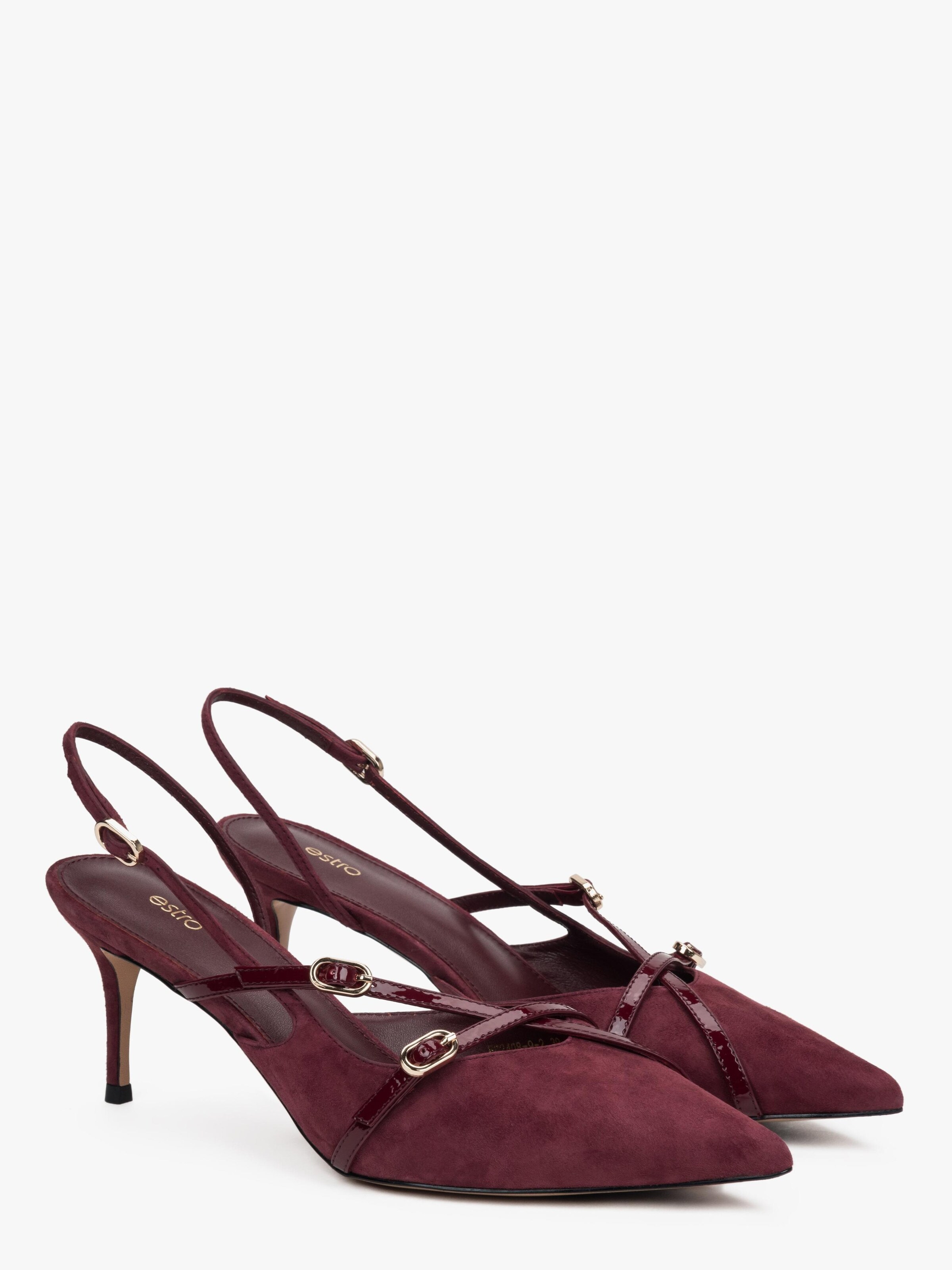 Estro Slingpumps '2408-9' in Rood