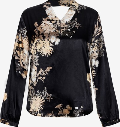 NÜ DENMARK Bluse 'Gete' in beige / schwarz / weiß, Produktansicht