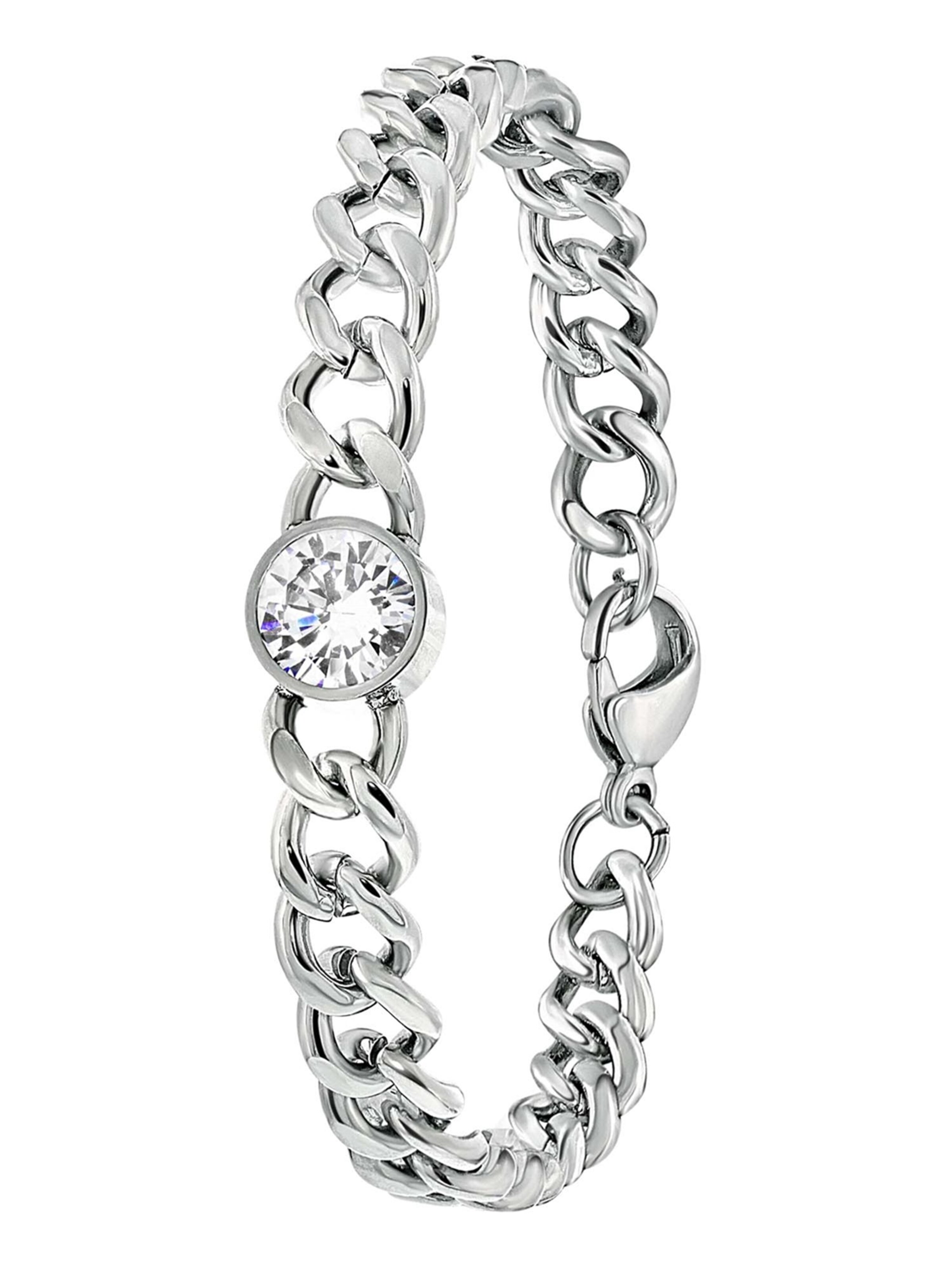 Lucardi Bracelet in Silver: front