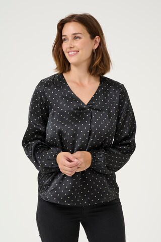 Kaffe Blouse 'KA Luna' in Zwart: voorkant