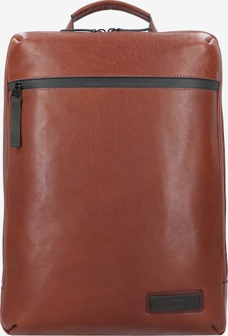 JOST Backpack 'Malmö' in Brown: front