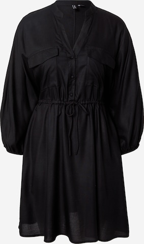 Robe-chemise 'Henna' VERO MODA en noir : devant