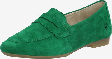 REMONTE Classic Flats in Green: front