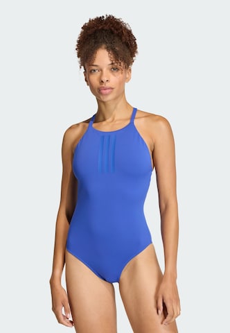 ADIDAS PERFORMANCE Bustier Sportbadeanzug in Blau: Vorderseite