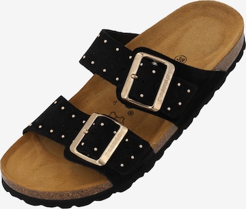 Palado by Sila Sahin Pantoletter 'Samos Glint' i sort: forside