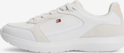 Sportbačiai be auliuko iš TOMMY HILFIGER, spalva – gelsvai pilka spalva / balta, Prekių apžvalga