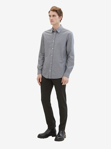 Coupe regular Chemise TOM TAILOR en bleu