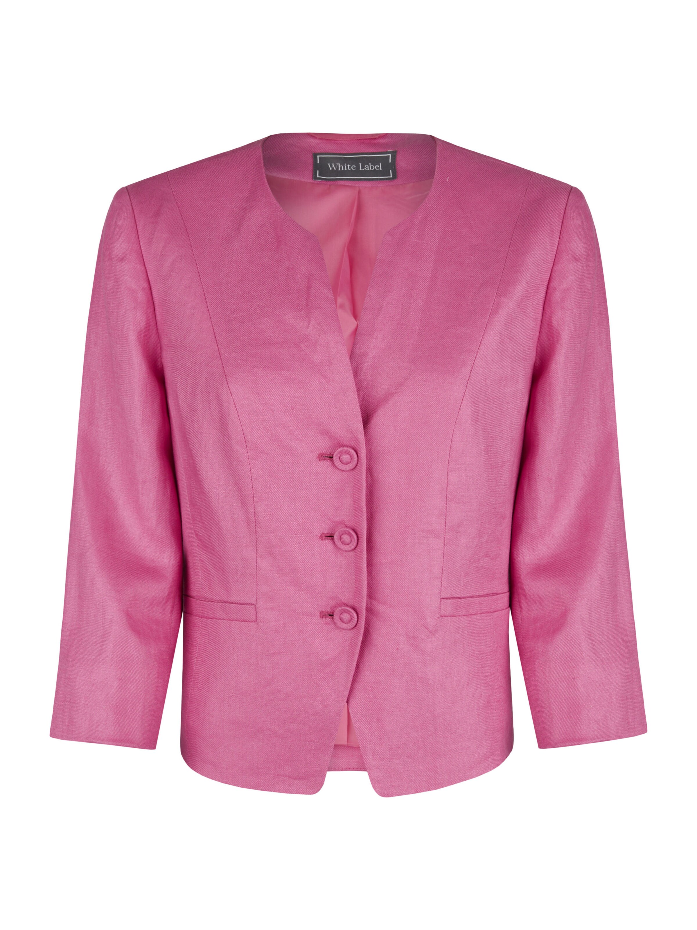 White Label Blazer in Pink: front