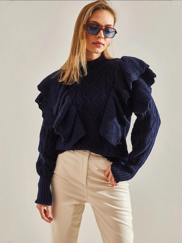 Bianco Lucci - Pullover 'Pullover' em azul