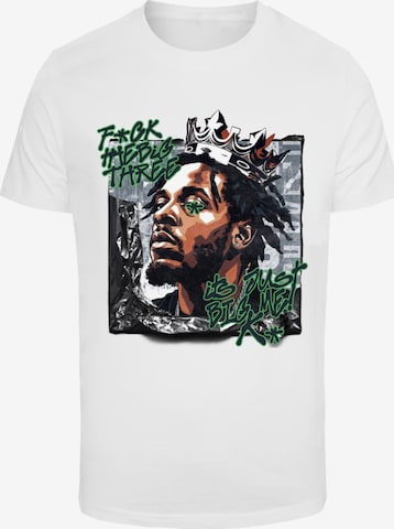 T-Shirt Mister Tee en blanc : devant