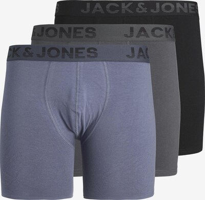 JACK & JONES Boxers 'Shade' en bleu chiné / gris chiné / noir, Vue avec produit