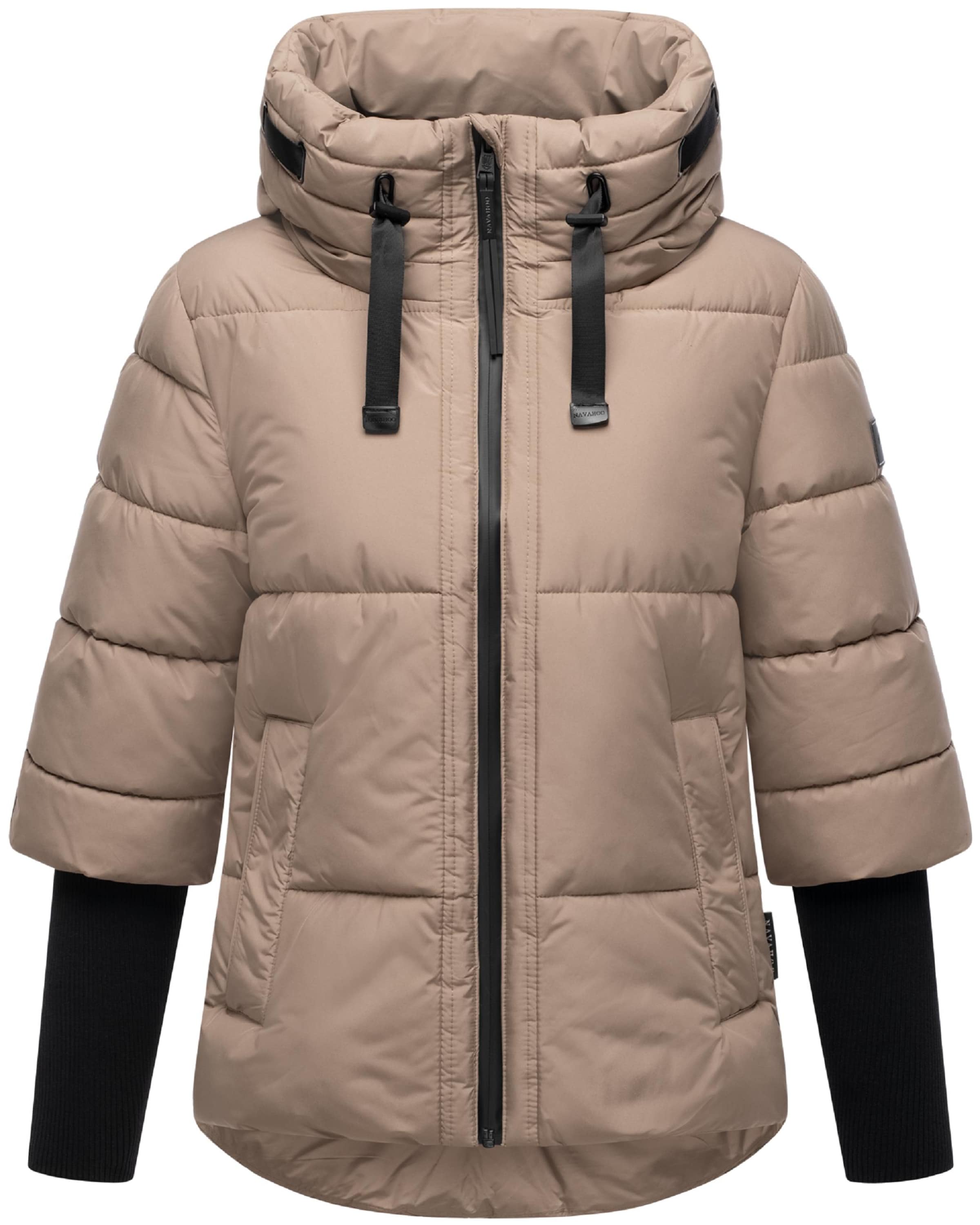 NAVAHOO Winter jacket 'Lotusherz XIV' in Brown