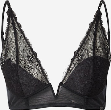 Calvin Klein Underwear Triangle Bra in Black: front