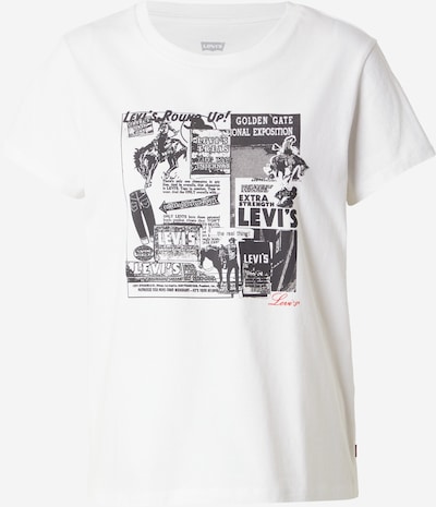 LEVI'S ® Paita 'Perfect Tee' värissä musta / valkoinen, Tuotenäkymä