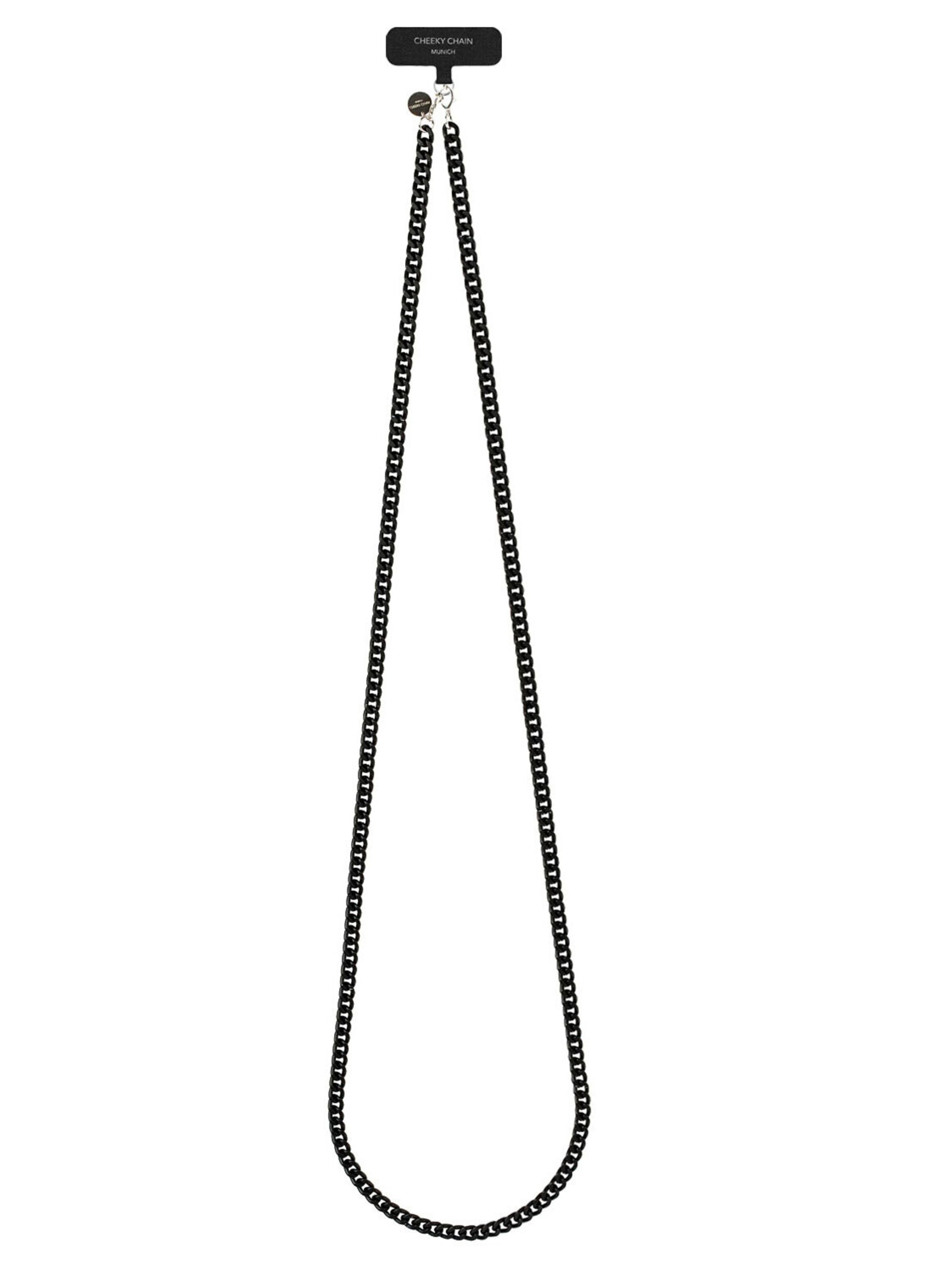 Cheeky Chain Munich Handykette 'A$ap ' in Schwarz: Vorderseite