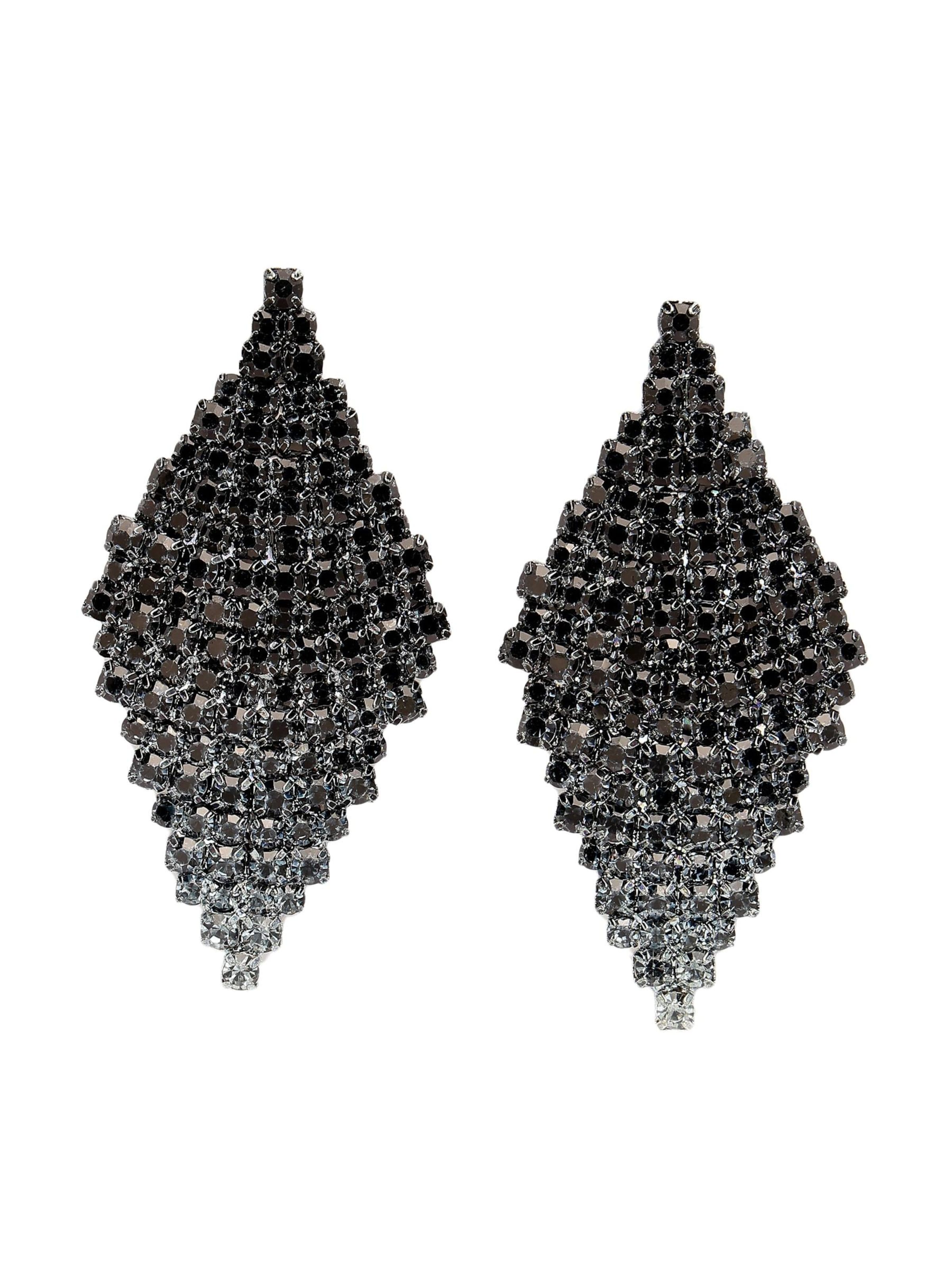 AVANT-GARDE PARIS Earrings 'Emiliaya' in Black: front