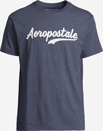 T-Shirt AÉROPOSTALE en bleu : devant