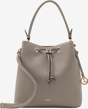 L.CREDI Сумка-мешок 'Ebony' в Серый: спереди