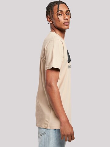 T-Shirt 'ACDC Back in Black' F4NT4STIC en beige