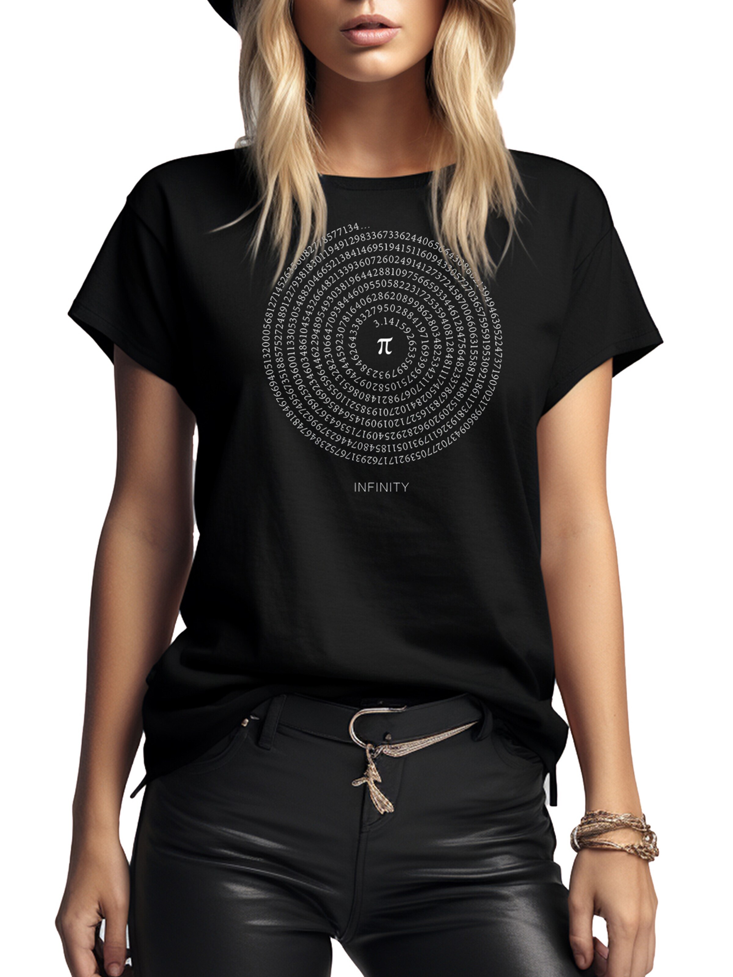 MAKAYA Shirt 'Pi - Infinety' in Black