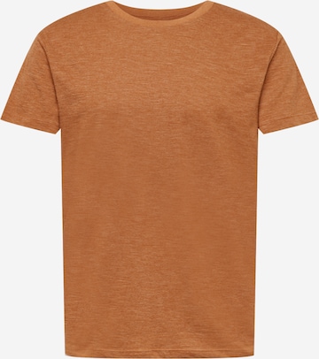 T-Shirt TOM TAILOR DENIM en marron : devant