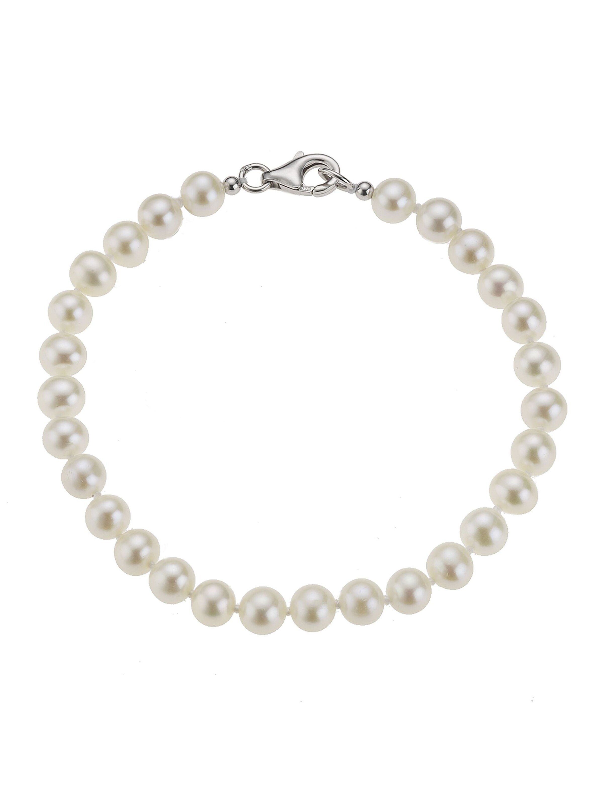 Zeeme Bracelet in White: front