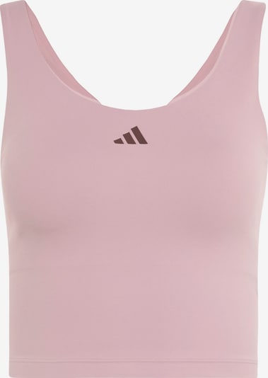 ADIDAS PERFORMANCE Sportski top 'Studio All Me' veličine 4XS u tamno smeđa / sivkasto ljubičasta (mauve), Pregled proizvoda