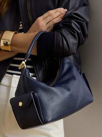 Lauren Ralph Lauren Schultertasche 'BLAIKE' in Blau