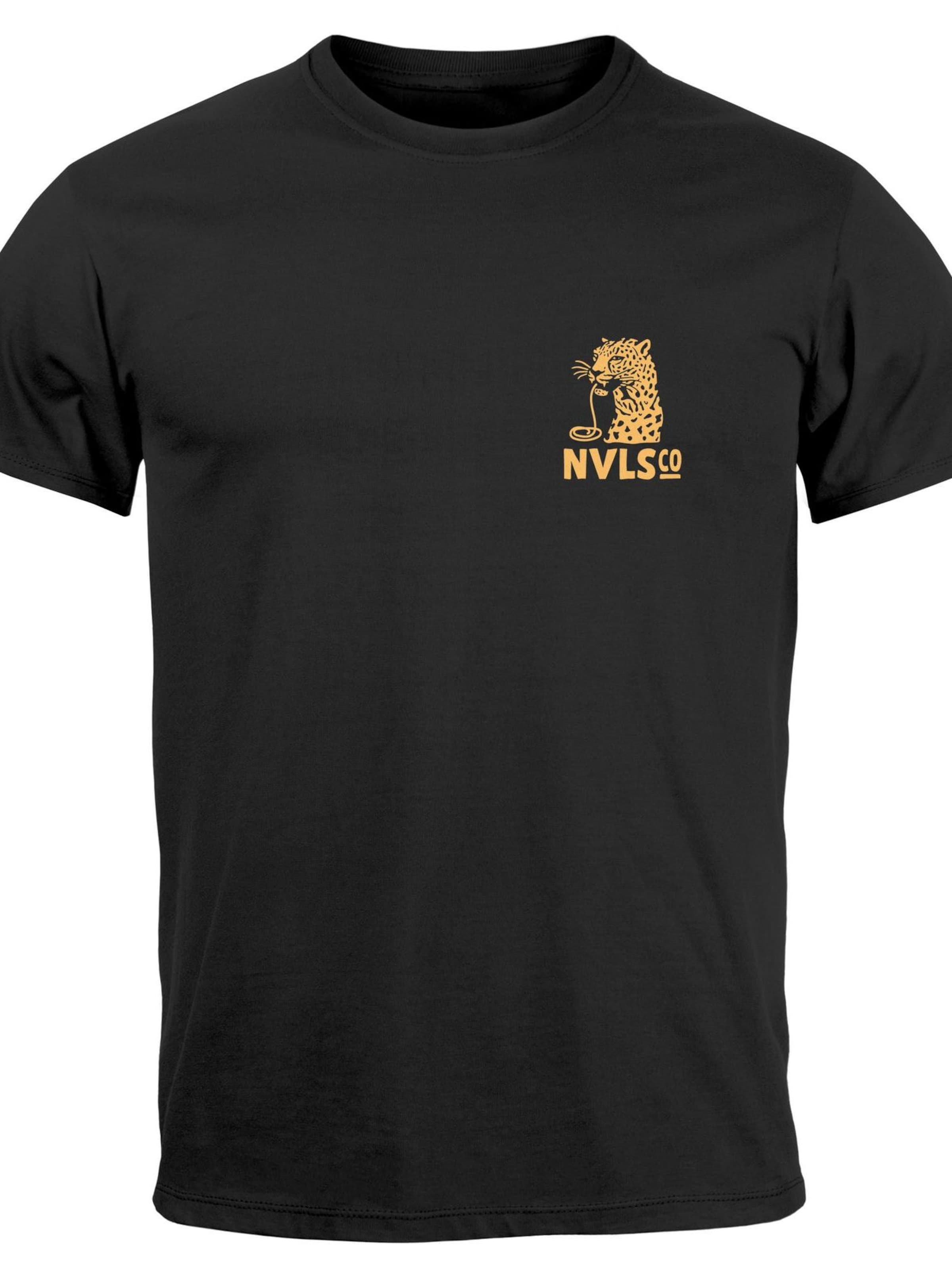 Neverless Shirt 'Eat pasta' in Black: front