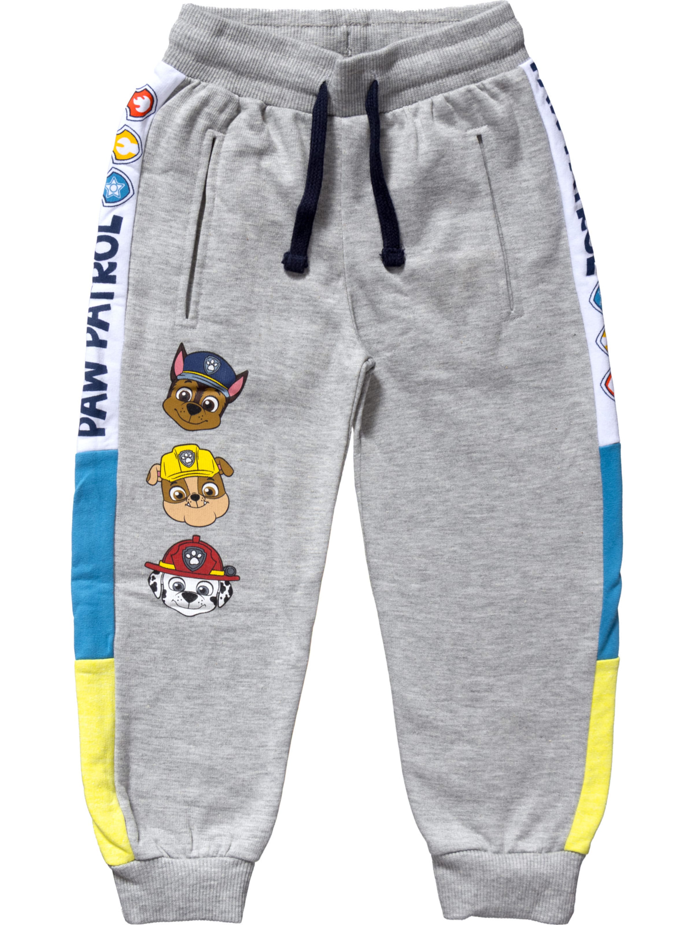 PAW Patrol Regular Trousers 'Chase & Friends' in Grey: front