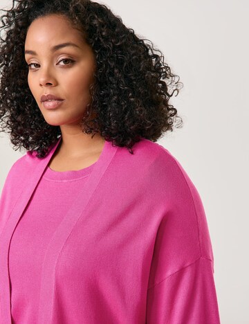 SAMOON Strickjacke in Pink