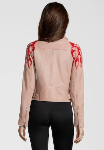 BUFFALO Lederjacke 'BE HOT' in Pink