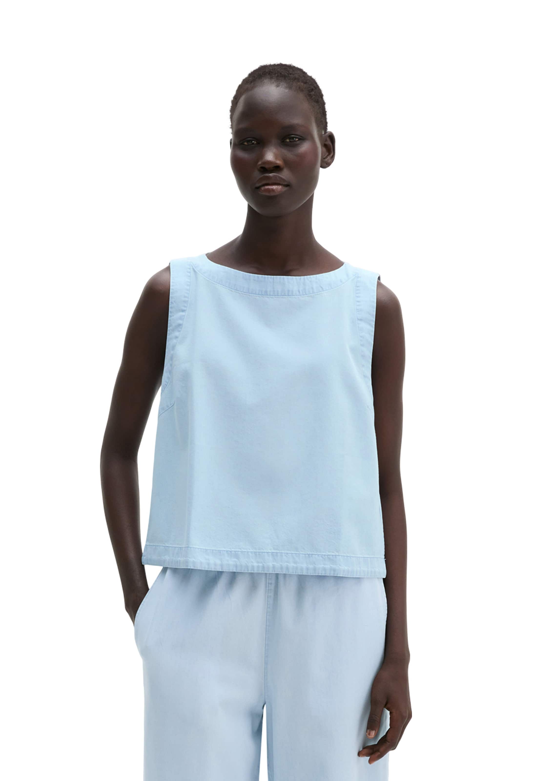 Marc O'Polo Bluse in Blau: Vorderseite
