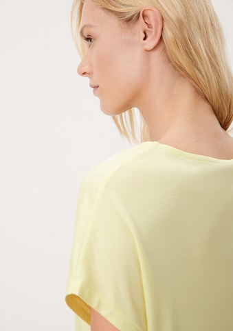 T-shirt s.Oliver BLACK LABEL en jaune