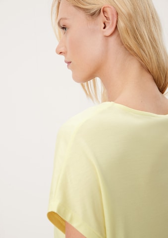 s.Oliver BLACK LABEL - Camiseta en amarillo
