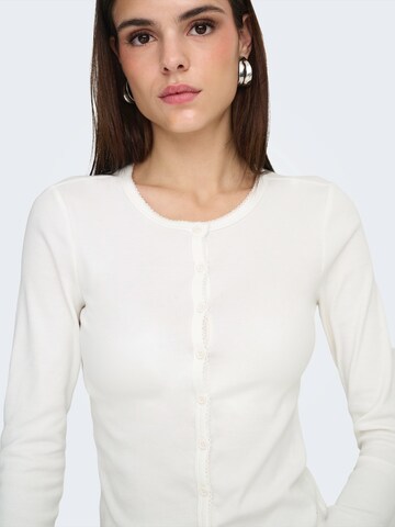 Cardigan 'ONLBETTY' ONLY en blanc