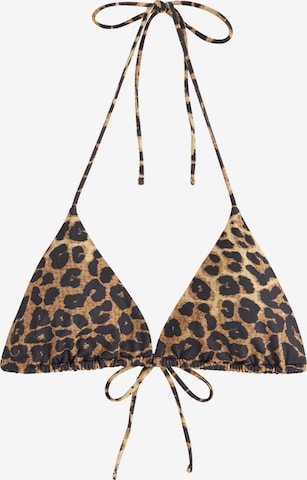 Lindex Kolmio Bikinitoppi 'Elle' värissä beige: etupuoli