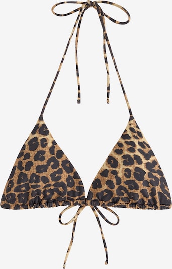 Bikinio viršutinė dalis 'Elle' iš Lindex, spalva – smėlio spalva / kapučino spalva / juoda, Prekių apžvalga