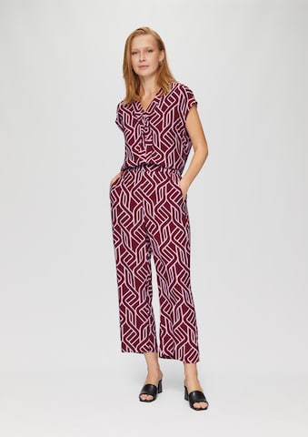s.Oliver BLACK LABEL Wide leg Trousers in Red