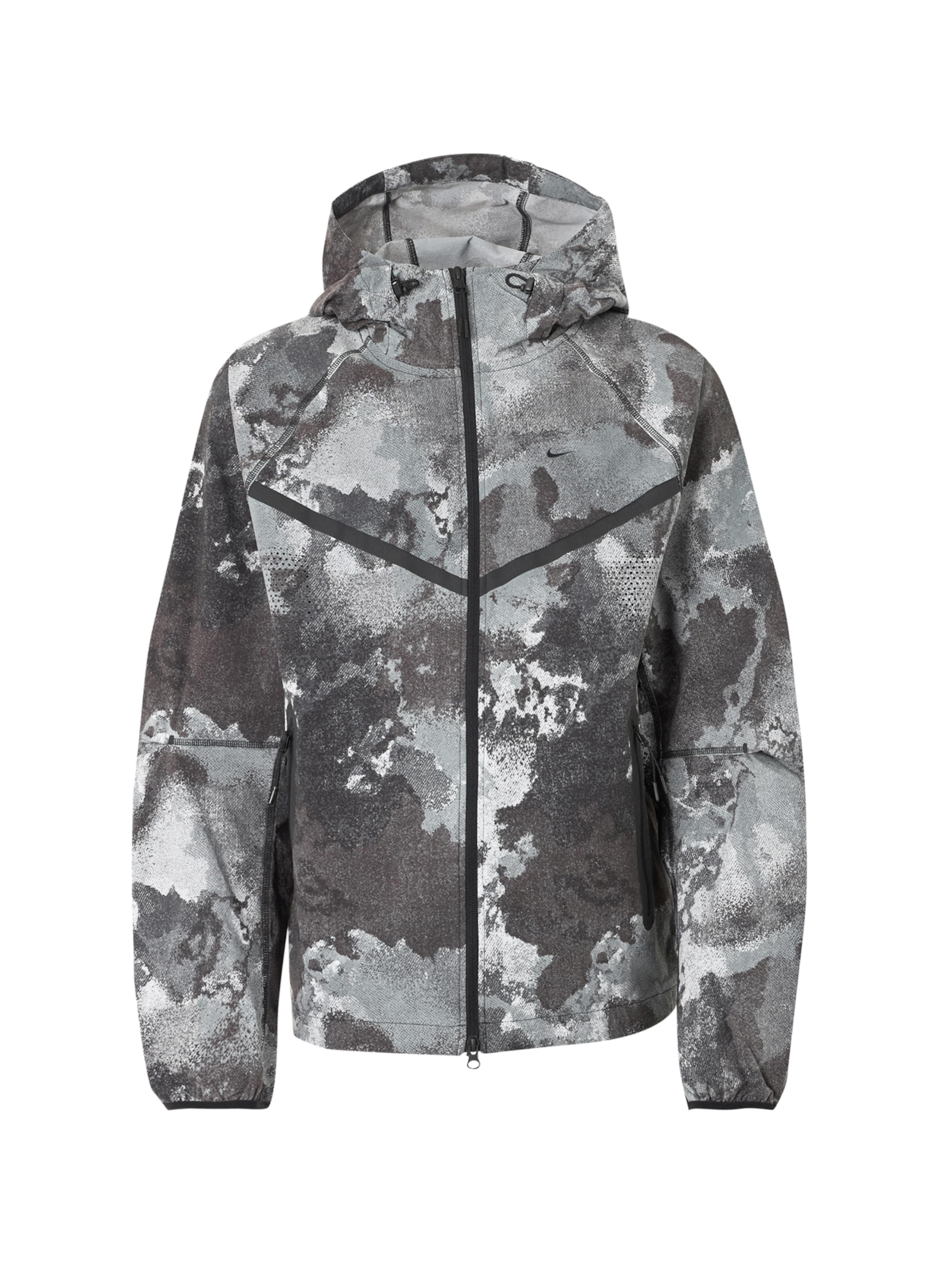 Nike Sportswear Prehodna jakna | črna barva: sprednja stran