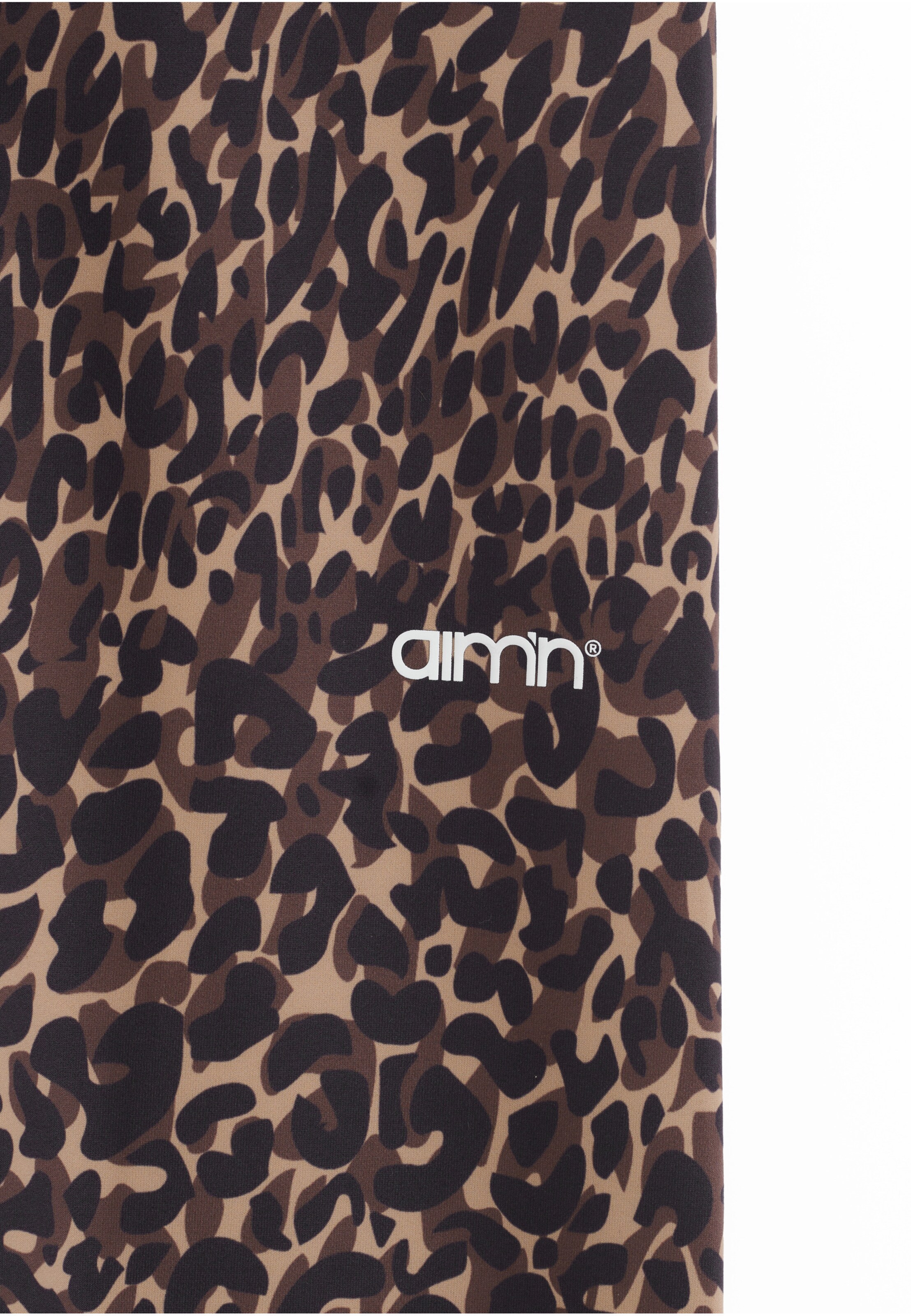 Skinny Pantaloni sportivi 'Cheetah' di Aim'n in marrone