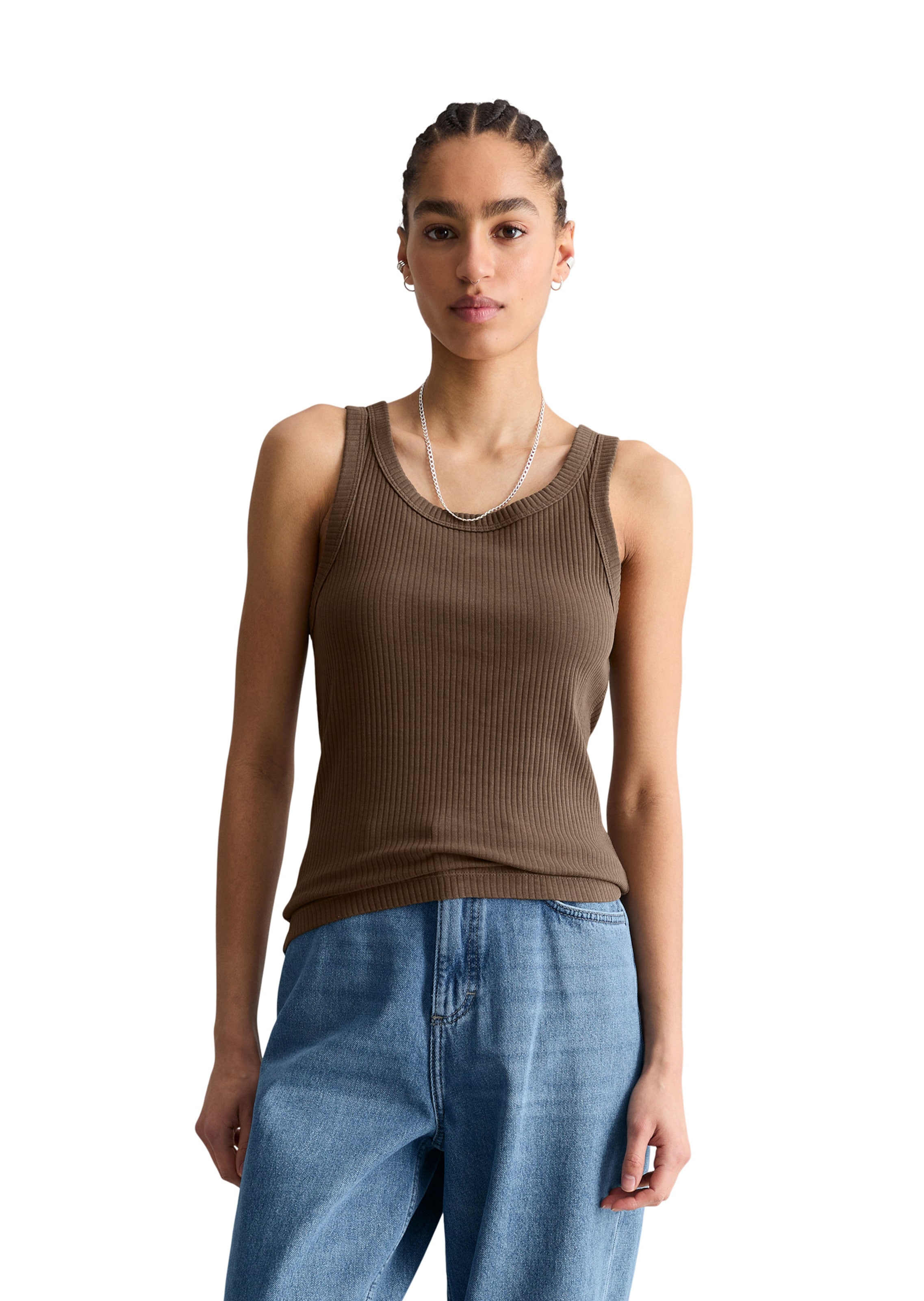 Marc O'Polo DENIM Top in Brown: front