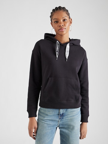 Tommy Jeans - Sudadera en negro: frente