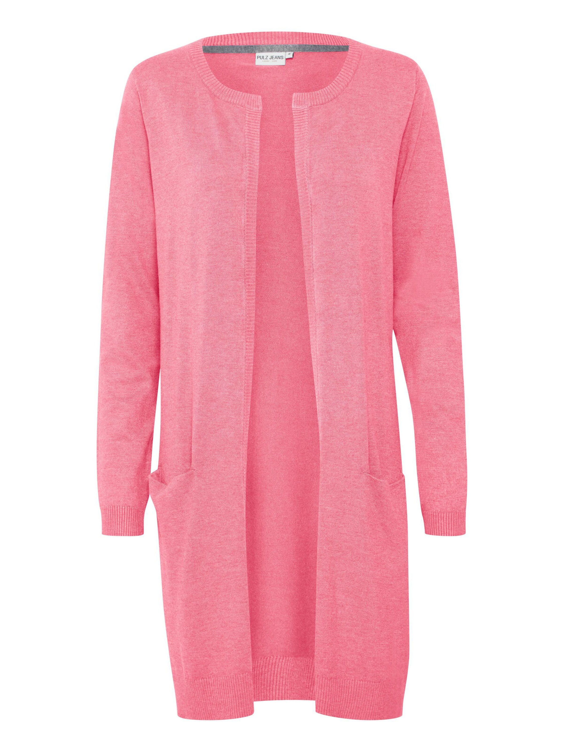 PULZ Jeans Strickjacke 'Sara' in Pink: Vorderseite