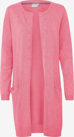 PULZ Jeans Gebreid vest ' SARA ' in Roze: voorkant