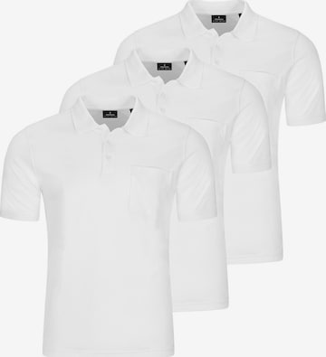 Ragman Shirt 'Basic' in Wit: voorkant